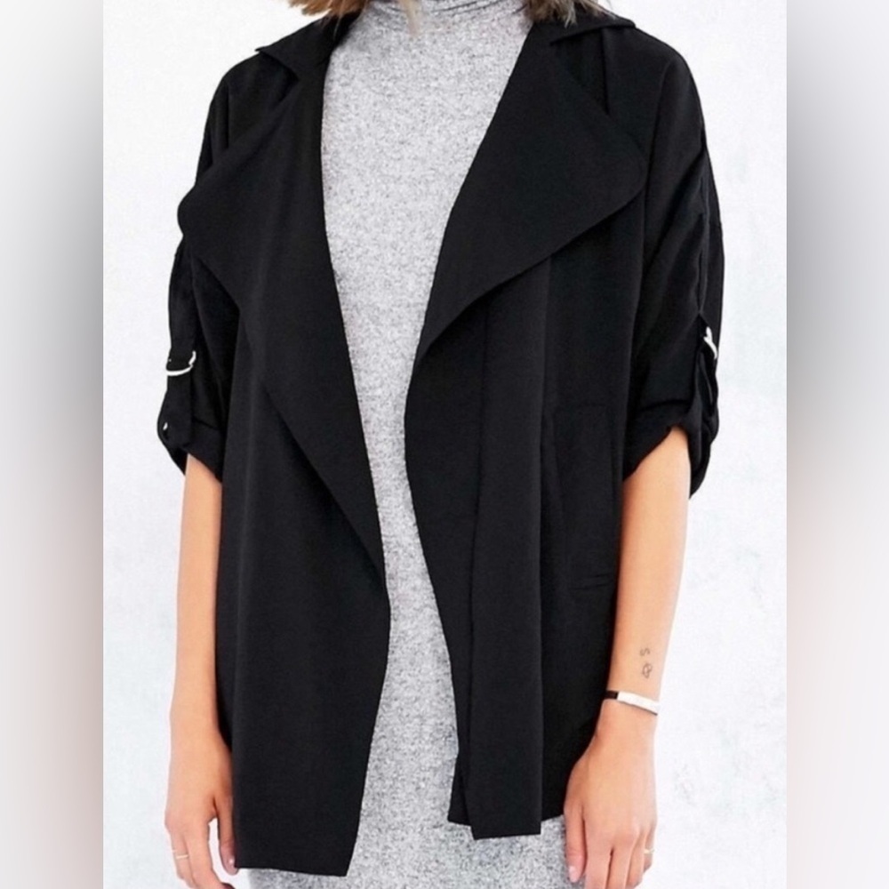 Urban Outfitters x UNIF Oversized Black Blazer Jacket Size Small